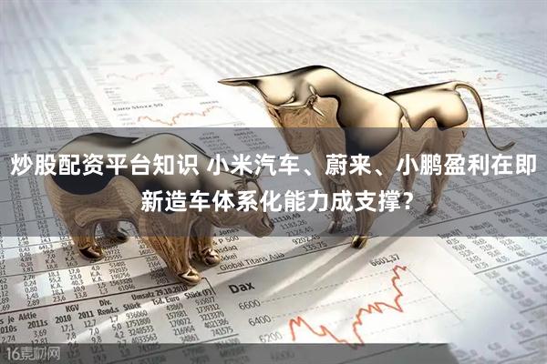 炒股配资平台知识 小米汽车、蔚来、小鹏盈利在即 新造车体系化能力成支撑？